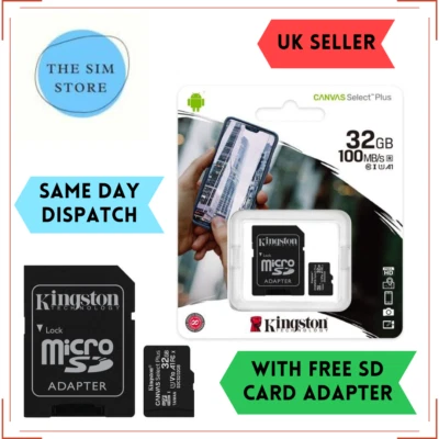 Kingston 32/64/128/256GB Micro SD Card Memory For NINTENDO Switch / Switch Lite - Image 1 of 4