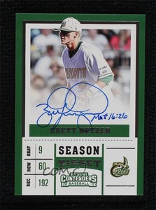 2017 Panini Elite Extra Edition College Tickets Brett Netzer #CT-BN Auto