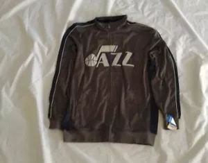 Majestic NBA Men's Utah Jazz Reflective Long Sleeve Zip-up Gray Track Jacket 3XT - Picture 1 of 12