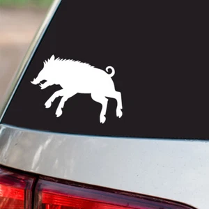 Angry Boar Sticker Hunting and Outdoors all chrome and regular vinyl colors S1 - Picture 1 of 2