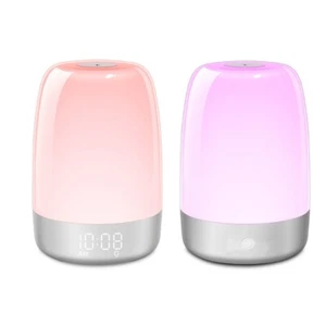 Natural Wake Up Light Alarm Clock Option Bedsides Lamp With Sunrising - Picture 1 of 10