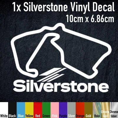 HYPERMOLES Silverstone Circuit Track Race Vinyl Decal Sticker, F1, BSB, HPM018