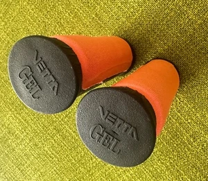 Vintage 1990 VETTA GEL Handlebar ORANGE Grips MTB Mountain HYBRID Commuter ITALY - Picture 1 of 9