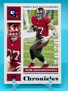 2020 NFL Chronicles: Rob Gronkowski Blue Base /99 SP Buccaneers gem break - Picture 1 of 1