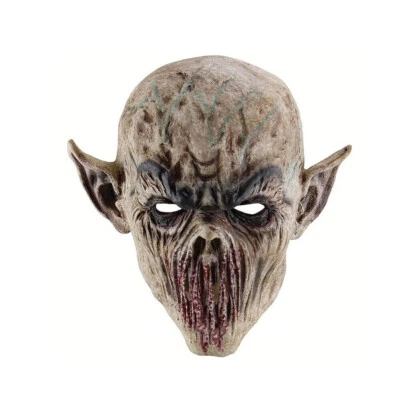 Cosplay Scary No Mouth Big Ear Creepy Halloween Mask Full Face Devil Demon Prop - Image 1 of 4