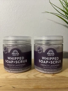 PACK DE 2 JABONES PACHA Co Jabón Batido de Lavanda Francesa + Exfoliante con Manteca de Karité, 8 OZ - Imagen 1 de 4