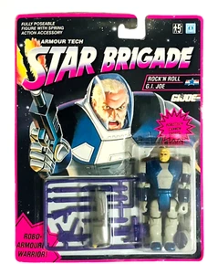 VINTAGE HASBRO STAR BRIGADE GI JOE ROCK 'N ROLL G.I. JOE NEW SEALED CARD RARE - Picture 1 of 3