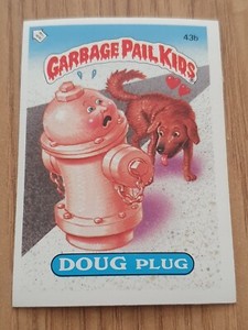 Garbage Pail Kids-Series 2-1985-Doug Plug-43b-UK Size-Excellent Condition 