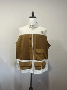 NUEVO CON ETIQUETAS $110 Adidas Adicross Cremallera Completa Chaleco de Golf 'Beige Brown' Para Hombre XXL HS5611 - Imagen 1 de 7