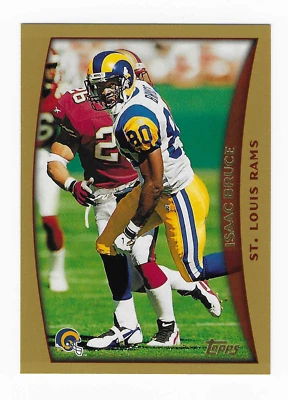 1998 Topps Football Card Isaac Bruce St. Louis Rams #260 - Image 1 of 2