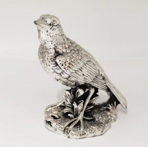 Statue Sculpture Bird Laminated Silver - Picture 1 of 1
