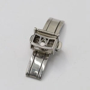 Movado Genuine Clasp Ladies Wrist Watch Band Bracelet Parts Silver 10mm - Picture 1 of 3