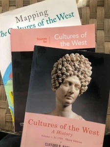 Textbook Lot: Cultures of the West A History, Vol. 1 to 1750, Clifford Backkman - Imagen 1 de 9