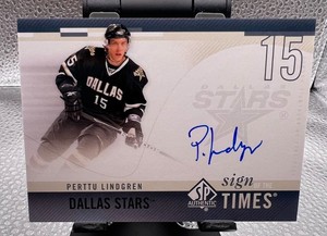 2010-11 SP Authentic Hockey Perttu Lindgren Sign of the Times Auto