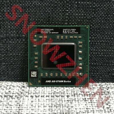 AMD A10-5750M CPU A10-Series Quad-Core 2.5GHz Socket FS1 Processor - Image 1 of 3