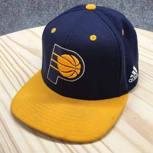 Indiana Pacers NBA Adidas Snapback Hat Mens Blue OS Flat Brim Embroidered Logo - Picture 1 of 15