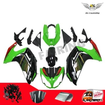 Carenado NTU apto para Kawasaki Ninja 650R ER6F 2012-2016 color verde plástico e009 Foto 1 de 4