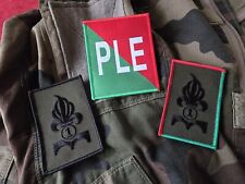 3 Patch Légion étrangère - PLE et 2 du 1°REG - écusson Tenue combat
