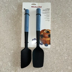 New Light Blue KitchenAid Silicone spoon Spatula & Scraper Spa Kitchen Tools - Picture 1 of 1
