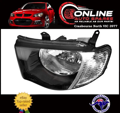 Farol esquerdo ajuste Mitsubishi Triton Ute MN 2009~2015 GLX farol - Imagem 1 de 3