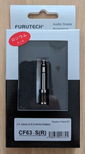 FURUTECH CF63-S (R) Rhodium Plated 6.3mm to 3.5mm headphone connector adaptor - Picture 1 of 3