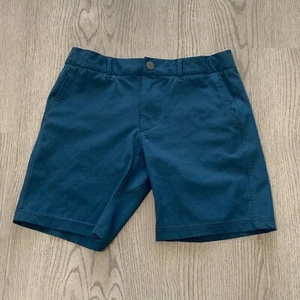 Johnnie-O Prep-Formance Calcutta Chino Shorts Flat Front Blue Boys Size 12 - Picture 1 of 10
