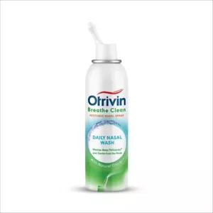 Otrivin Breathe Clean Daily Nasal washes pollutants and germs 100 ml - Picture 1 of 8