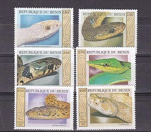 benin 1999 serpente,set MNH yvert 914/9 g2276 - Foto 1 di 1