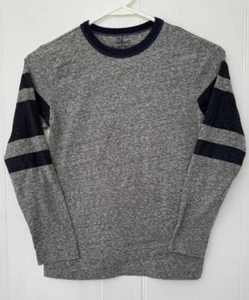 Mint Crewcuts "Explore without Footprints" BLUE Stripe L/S T Shirt Boys 10 - Picture 1 of 3