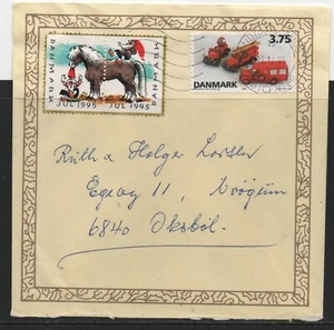 DENMARK # 2-1275 # COVER WITH CHRISTMAS POSTER STAMP 1995 # - Picture 1 of 1