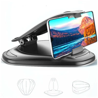 Car GPS Phone Holder Cradle Bracket Dashboard Stand For Apple iPhone Samsung - Imagem 1 de 4