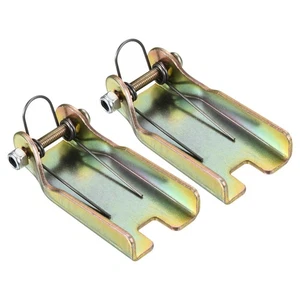 2 Pack 65mm Hook Safety Latch Kit Metal Towing Hitch Replacement Zinc Plating - Picture 1 of 7