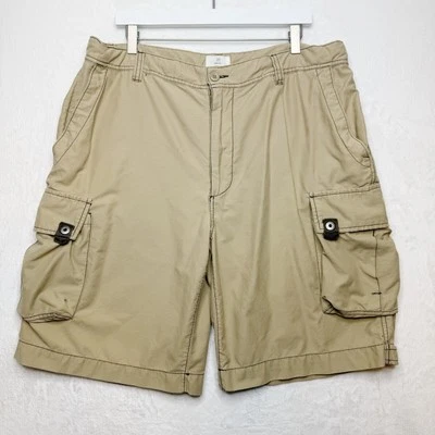 GAP Khakis Cargo Shorts Military Pockets Cotton Nylon Tan VTG Y2K Gorpcore Sz 38 - Image 1 of 4