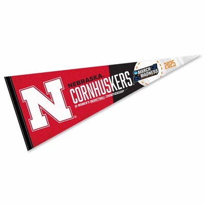 Nebraska Cornhuskers 12 in X 30 in 2025 Women's March Basketball Madness - Image 1 of 4
