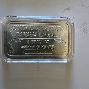 Southeast Refining Panama City, FL 1 oz .999 Feinsilberbarren in Kapsel. - Bild 1 von 5