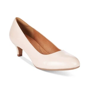 Clark’s Artisan Heavenly Shine Kitten-Heel Pumps in Nude Women's Size 8 1/2  - Picture 1 of 11