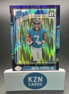 2024 Donruss Optic Brian Thomas Jr Purple Shock Rated Rookie #214 (RC) Jaguars - Picture 1 of 2
