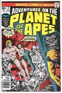 ADVENTURES ON THE PLANET OF THE APES #9 NM- 9.2 BRONZE AGE MARVEL! WHITE PAGES! - Picture 1 of 2