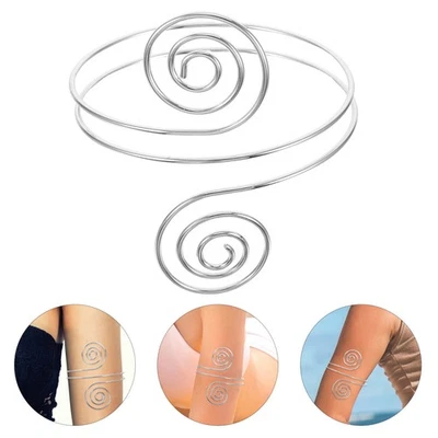  4 Pcs Punk-Metallarmband Oberarmreif Schmuck Jewelry Armspange Coil - Bild 1 von 4