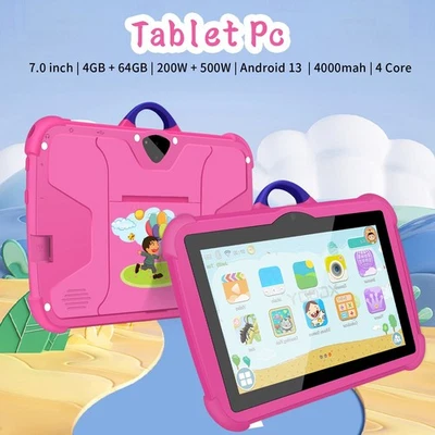 C7 Kids Tablet 7 Inch - 6GB+128GB Android 15, IPS Shatterproof Screen, WiFi - Image 1 of 4