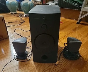 Harman Kardon HK395 Multimedia Computer Subwoofer 2 Speakers and Cables - Picture 1 of 5