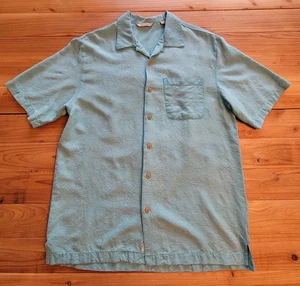 Paridise Collection Herren große blaue Hawaii Knopfleiste 100% Seide - Bild 1 von 10