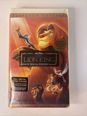 VHS The Lion King Special Edition Platinum Edition Walt Disney Movie Sealed - Image 1 of 3
