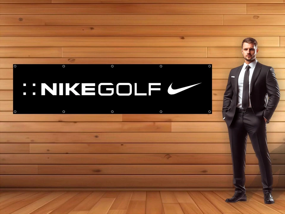 NIKE GOLF Vinyl Banner 24in x 96in - Sports Golf Sign Golfing Banner