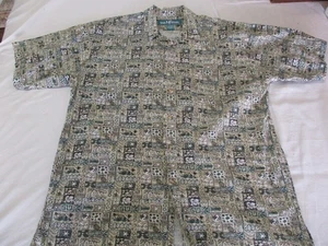 Big Dogs Vintage Shirt Size Large Short Sleeve Button Up Hawaiian - Picture 1 of 6