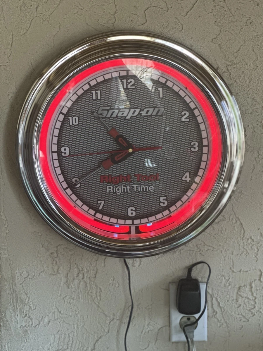 Snap-on Red Collectible Advertising Clocks for sale | eBay