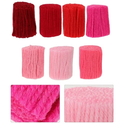  7 Stück handgefertigtes Näh- und Strickgarn, Häkelnadel-Teppichgarn für - Bild 1 von 4