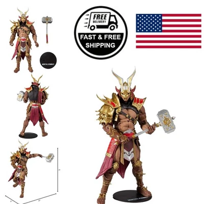 Shao Kahn Mortal Kombat 7 Inch Action Figure for Video Game Fans and Collectors - Image 1 of 4