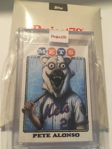 Pete Alonso Topps Project 70 by Alex Pardee New York Mets #355 Baseball Card - Picture 1 of 2