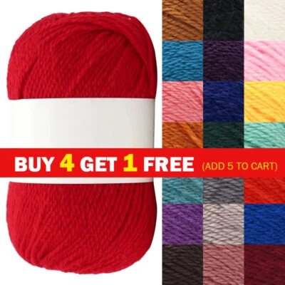 NO BRAND 100g NEW FASHION DK Knitting Yarn Ball Wool Double Knit - 27 Shades UK